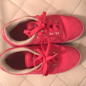 Bright Pink Heelys ( Shoes with wheels)